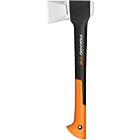 Fiskars Hacha- 1-1 kg- Estuche incluido- Longitud: 44 cm- Negro-Naranja- X11–S- 1015640